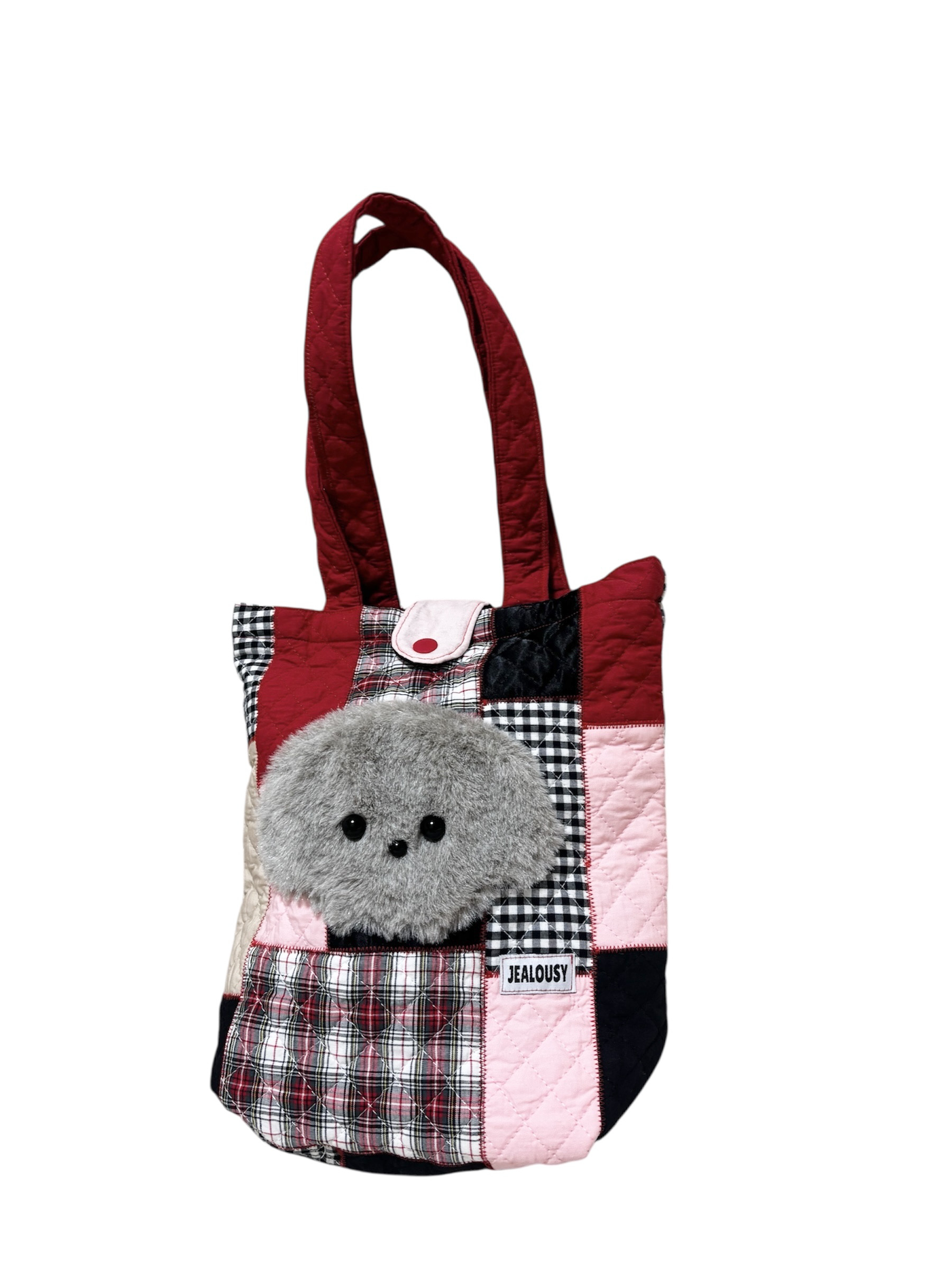 グレーのプードルちゃんバッグ