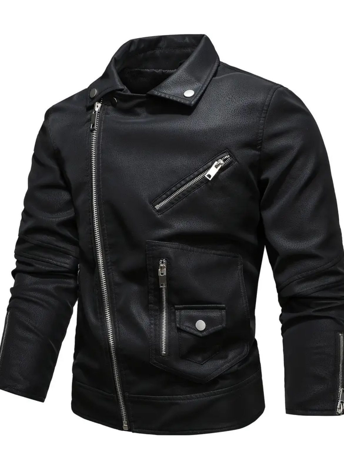 レザージャケット バイクジャケット ライダースジャケット メンズ PU レザー ゆったり 大きいサイズ バイク 防寒