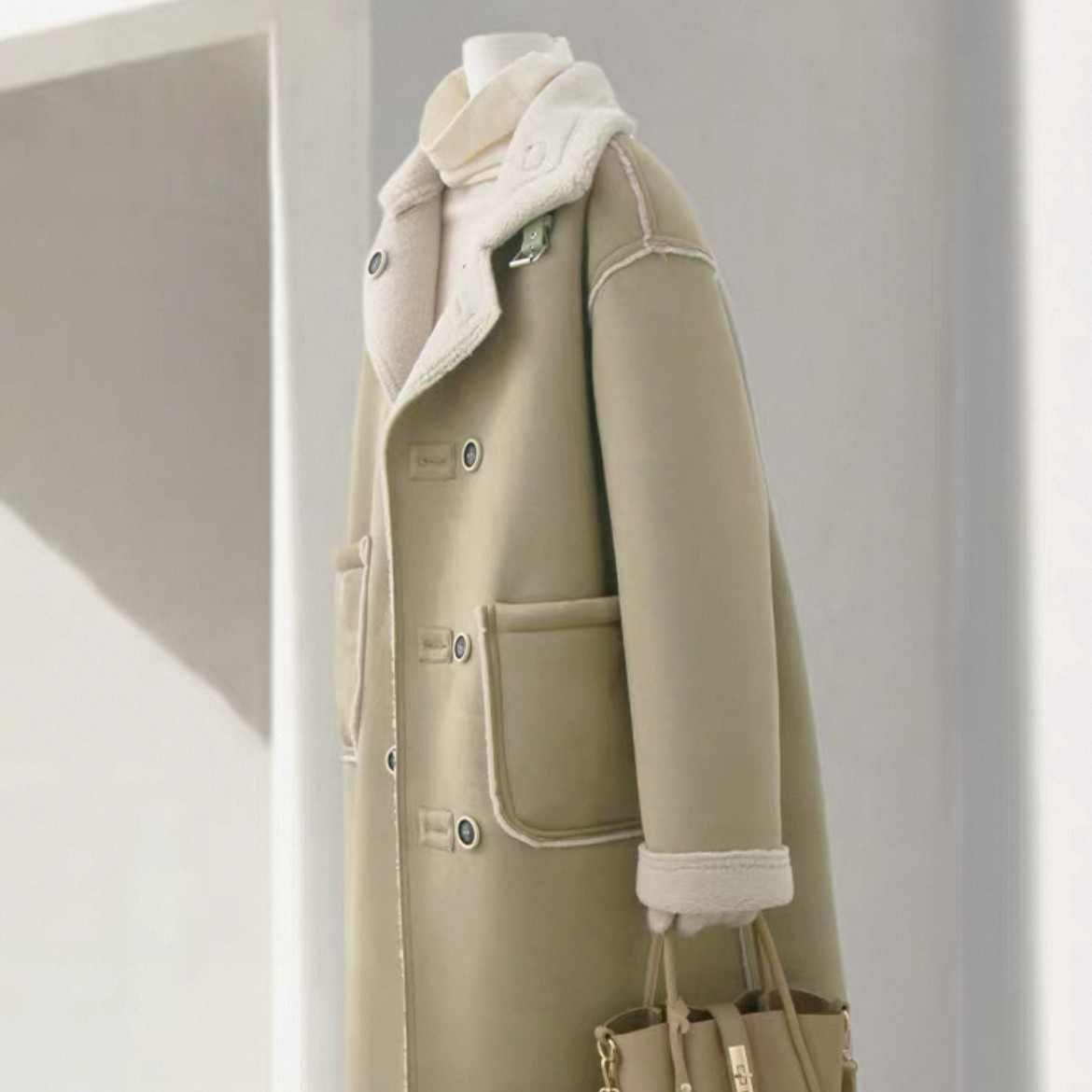 保温力高い大人の冬コート、ロングコート、冬のコート、厚手のコート、裏起毛、防寒対策、秋冬限定、レディース