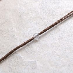 モスアゲート天然石マクラメネックレスmac439-エスニックアジアン好きが作るエキゾチックなマクラメアクセサリー 6枚目の画像