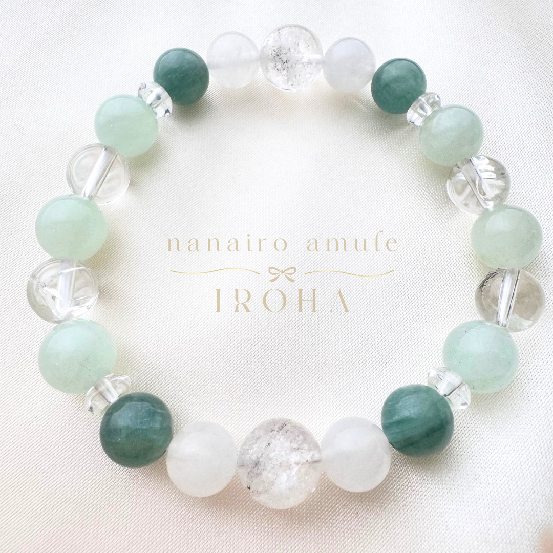 幸運 健康 ✧ グリーンカイヤナイト　グリーンベリル　ヒマラヤ水晶　浄化　癒し　愛情　幸運