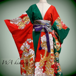 銀糸煌めく刺繍帯 サッシュベルト高級感抜群 刺繍帯 W55〜75cm 高級帯