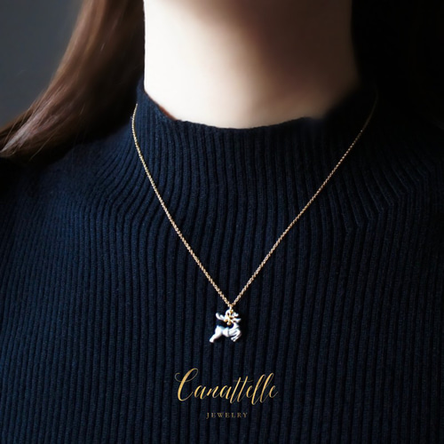 ☆クリスマス期間限定☆】夢を運ぶトナカイ・ネックレス ~reindeer