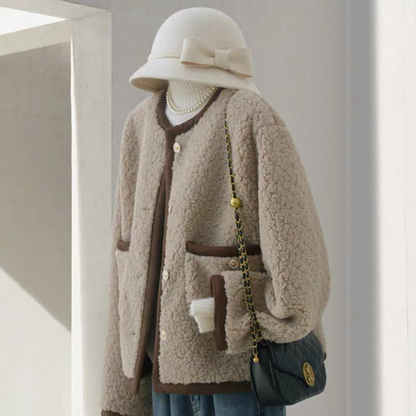 フリースコート、レディースコート 、秋冬、 防寒着、 ビジネス、通勤、ゆったり