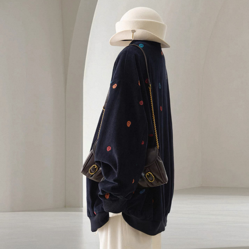 コーデュロイジャケット、コーデュロイコート、ショートコート、レディース 、春秋