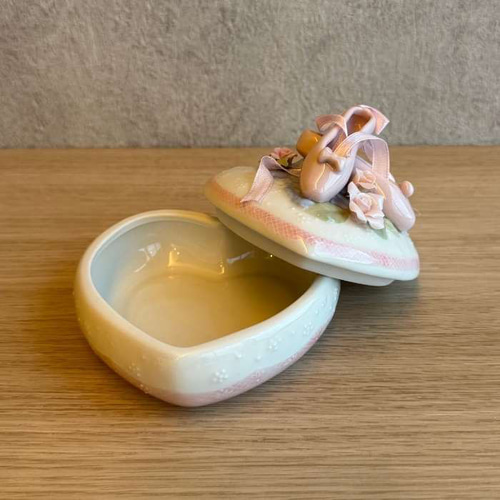 バレエシューズの小物入れ パステルカラー 陶器 海外インテリア