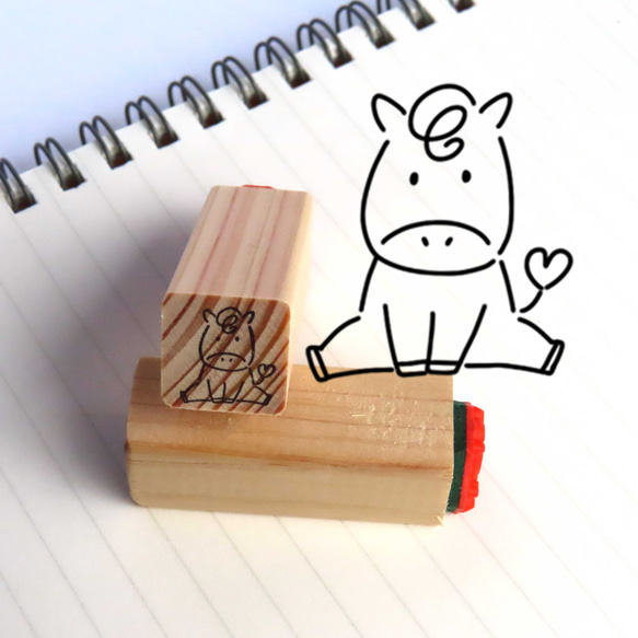 Ｎ99　お座り馬（小） 1枚目の画像