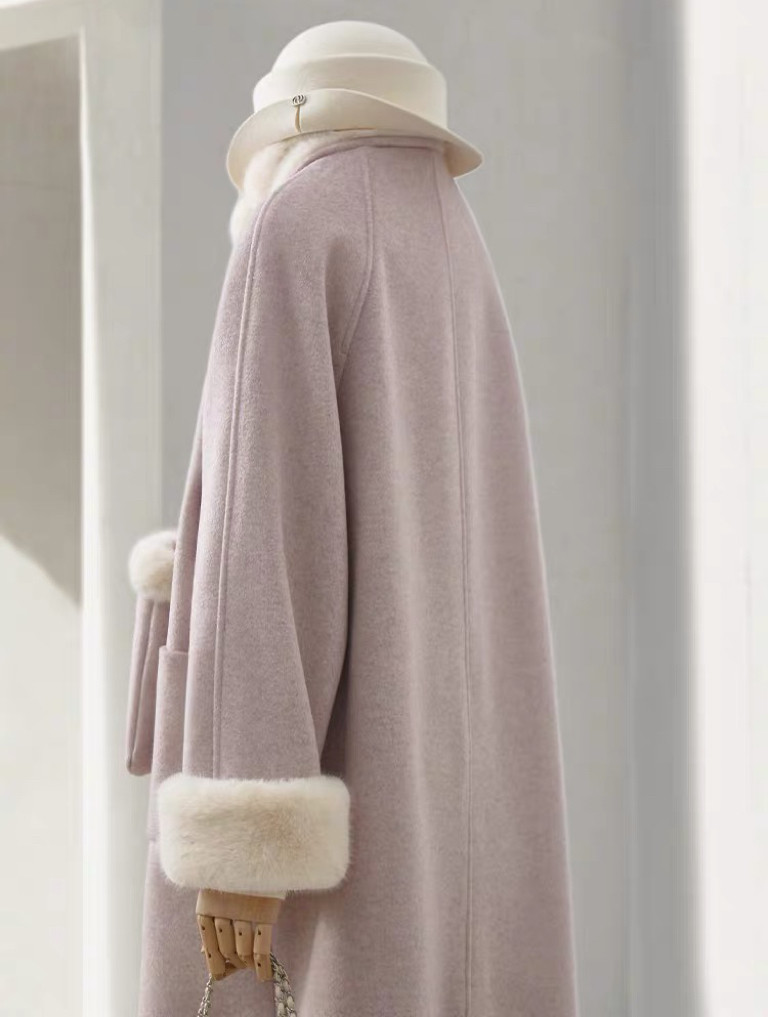 レディースコート、ラシャ、 秋冬、 防寒着、通勤、ゆったり、+手袋