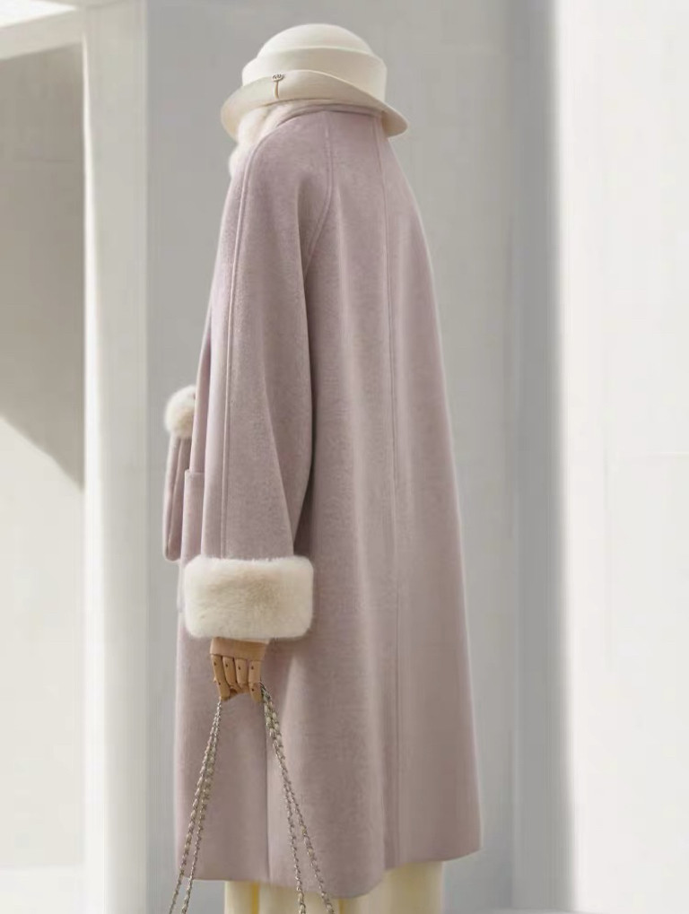 レディースコート、ラシャ、 秋冬、 防寒着、通勤、ゆったり、+手袋