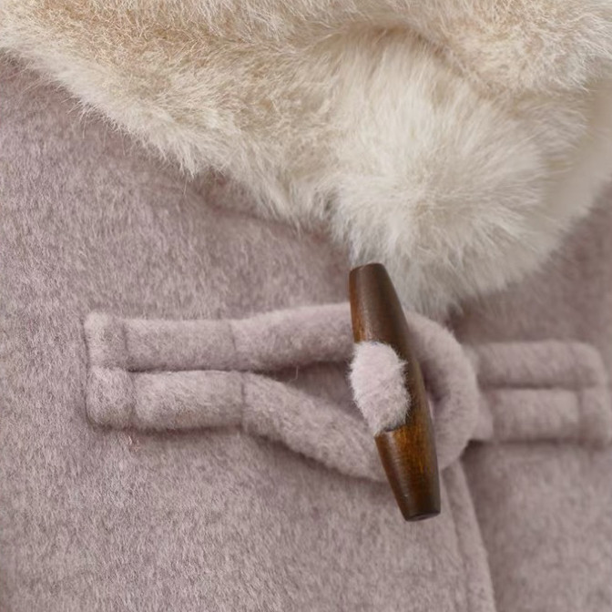 レディースコート、ラシャ、 秋冬、 防寒着、通勤、ゆったり、+手袋