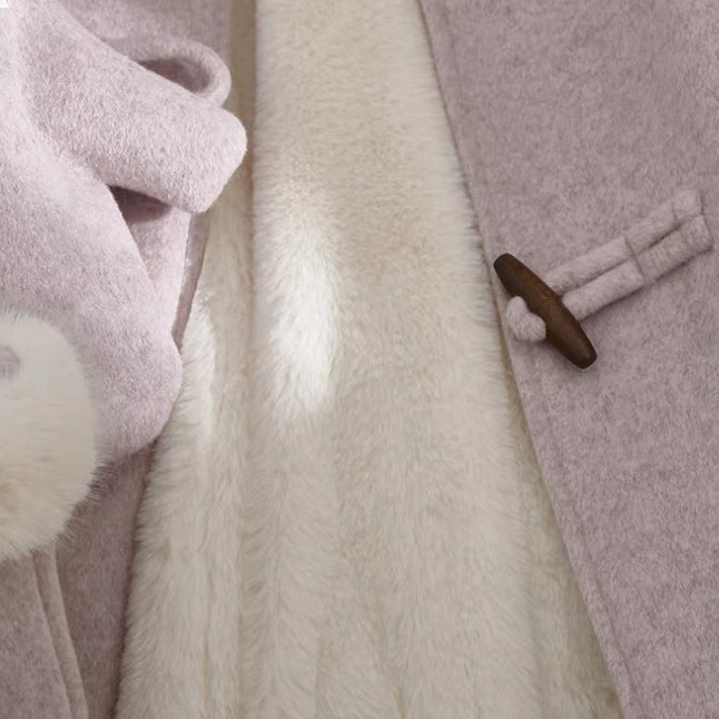 レディースコート、ラシャ、 秋冬、 防寒着、通勤、ゆったり、+手袋