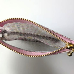 仕切り付きxxs-3（カードサイズ）　リバティラミ　フォレストウェーブ　クリアポーチ　♡ミナ ペルホネンとのコラボレーシ 6枚目の画像