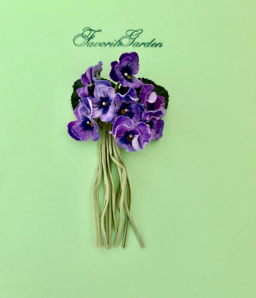 パープルビオラコサージュシリーズ A