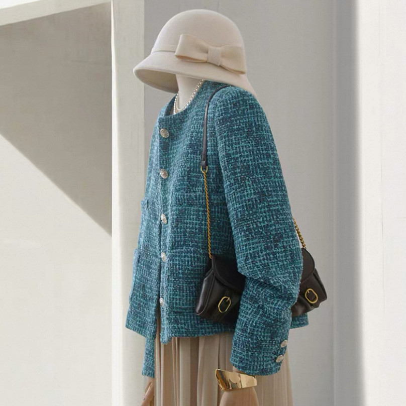 スプリングコート、ショートコート、ラシャジャケット、春秋、通勤