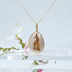 K18 アウイナイト ダイヤ ペンダント YK-BG017 ネックレス・ペンダント