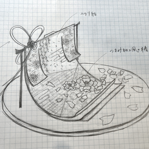 受注販売】オーダーメイド立体切り絵（オブジェ等）［写真は『椿