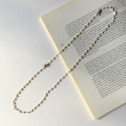 Perla parva✴︎小粒淡水パールロングネックレス✴︎ブレスレットとネックレスに分けても使える2way仕様 10枚目の画像