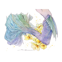 ミミズク①_水彩原画_イラスト イラスト n.akabae 通販 15713921