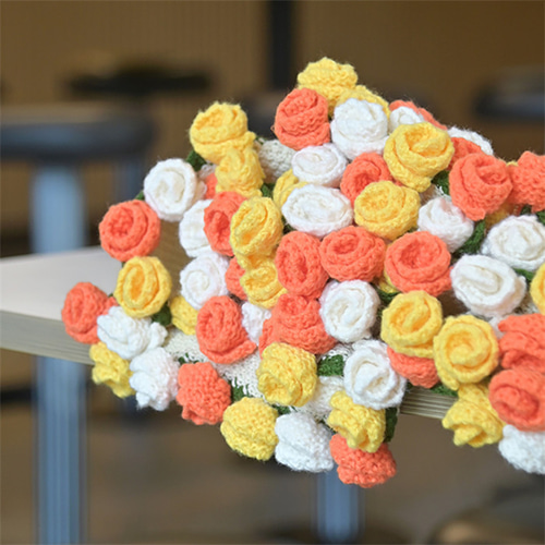 花束ブランケット ブーケブランケット マジックフラワー ベッドスロー