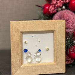 値下げ》シーグラスアート 【お花見ひな祭り 】インテリア アート