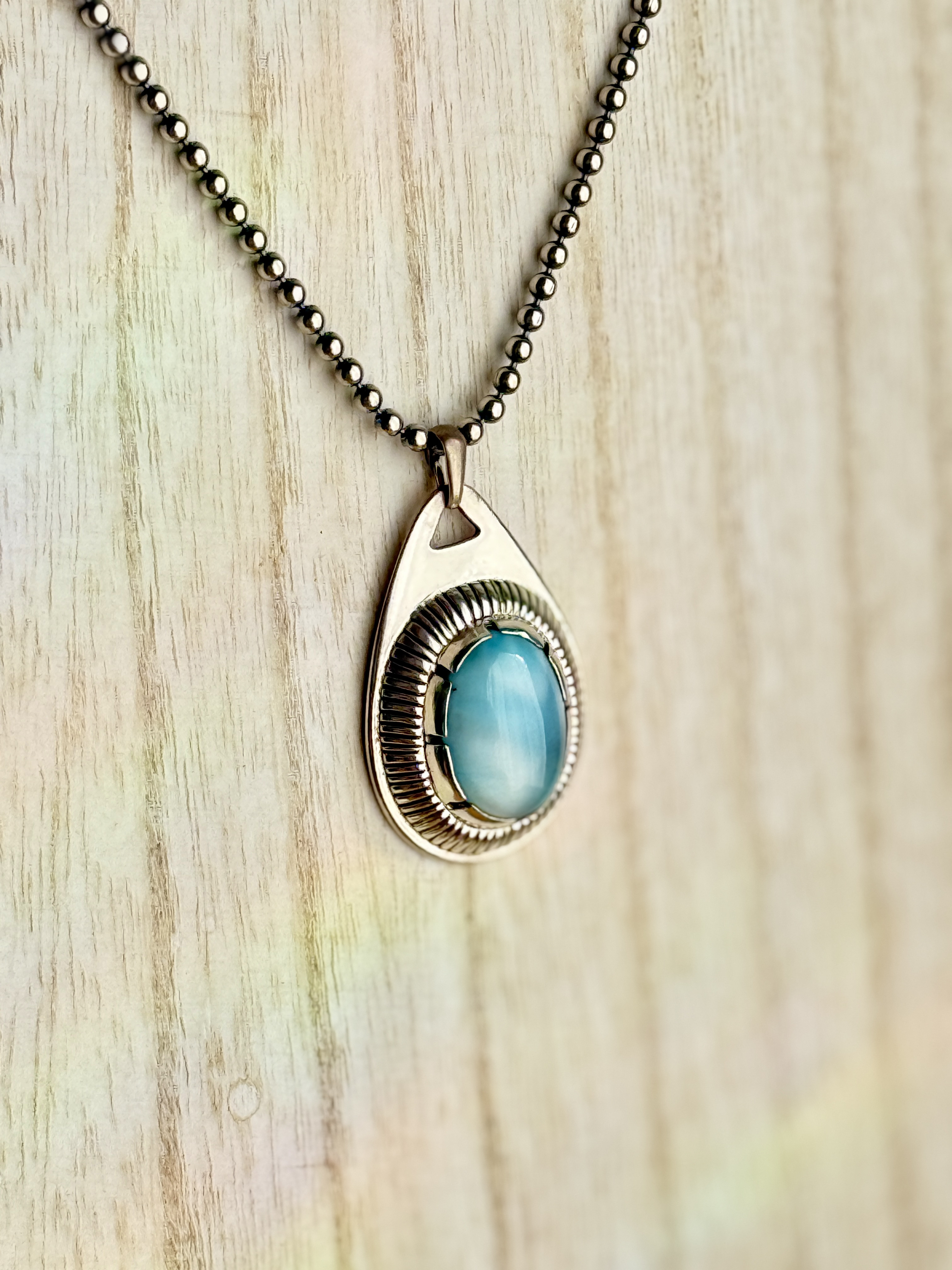 【純銀ピュアシルバーSV999】ラリマーネックレス