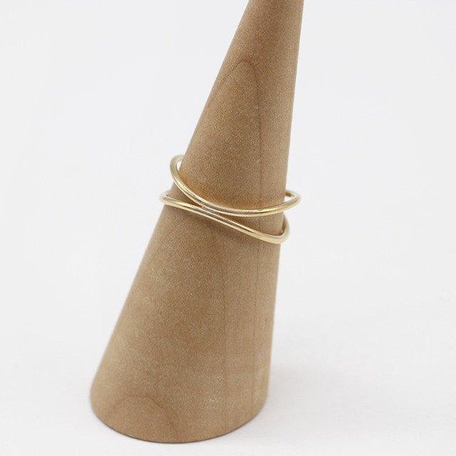 14KGF ウェーブリング 約8-9号/約10-11号/約11-12号/約13-14号 1ヶ 02C0108GFR