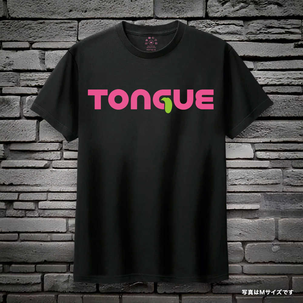 【TONGUE】ロゴT登場！「ブラック」「グレー」「ホワイト」３カラー（S～XL）LOGO-BK01