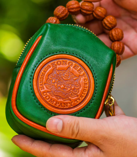 収納ウエストバッグ、ハンドメイドのトップグレイン牛革小銭入れ