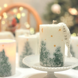 クリスマスボタニカルキャンドル（木芯） キャンドル・キャンドル