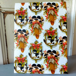 U.S.A. ヴィンテージ包装紙【コーンスワッグと小鳥達】DA-WP094 2枚目の画像