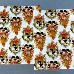 U.S.A. ヴィンテージ包装紙【コーンスワッグと小鳥達】DA-WP094 5枚目の画像