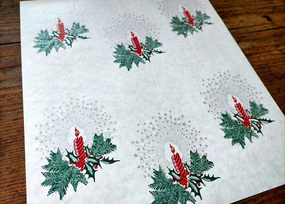 U.S.A. ヴィンテージ包装紙【またたく灯火】DA-WP095 3枚目の画像