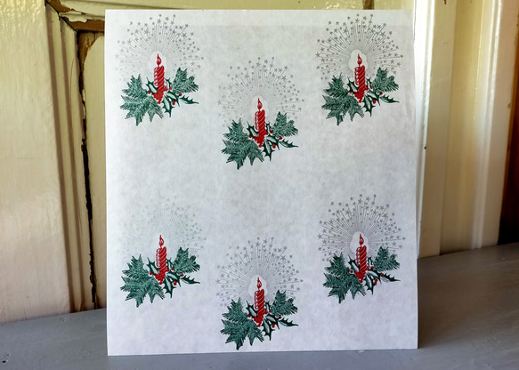 U.S.A. ヴィンテージ包装紙【またたく灯火】DA-WP095 2枚目の画像