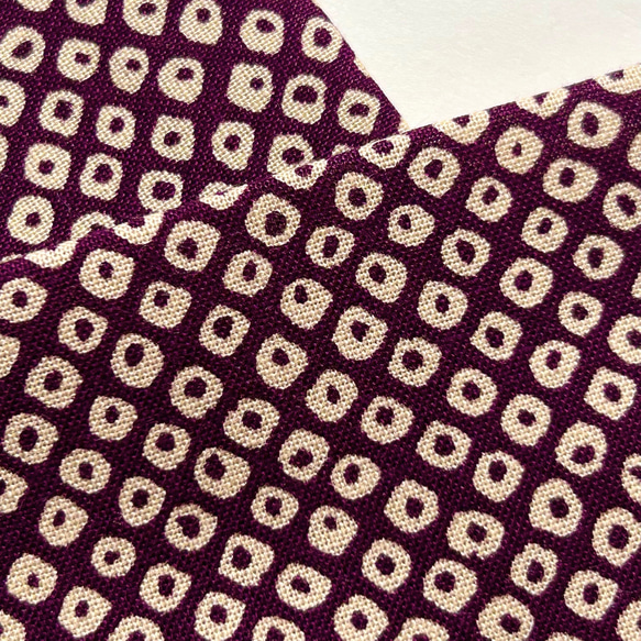 ◆半襟・半衿【疋田】紫 3枚目の画像