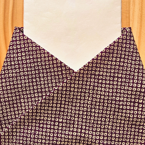 ◆半襟・半衿【疋田】紫 1枚目の画像