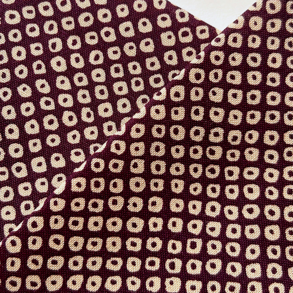 ◆半襟・半衿【疋田】紫 2枚目の画像