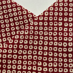 ◆半襟・半衿【疋田】赤 4枚目の画像