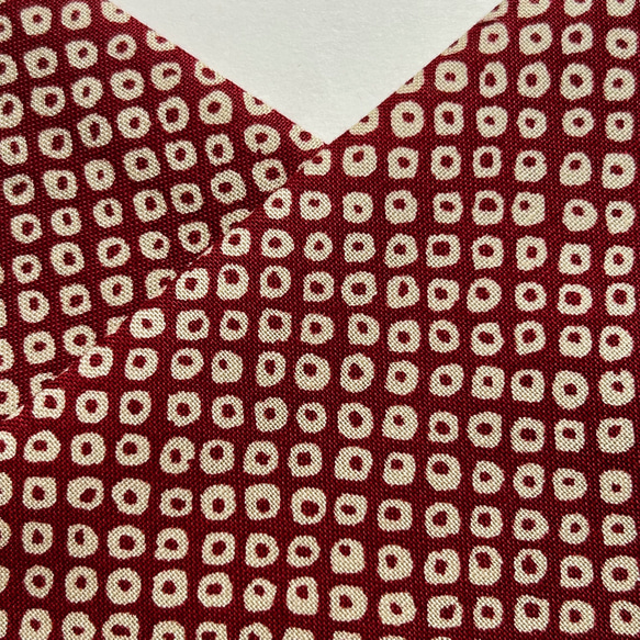 ◆半襟・半衿【疋田】赤 4枚目の画像