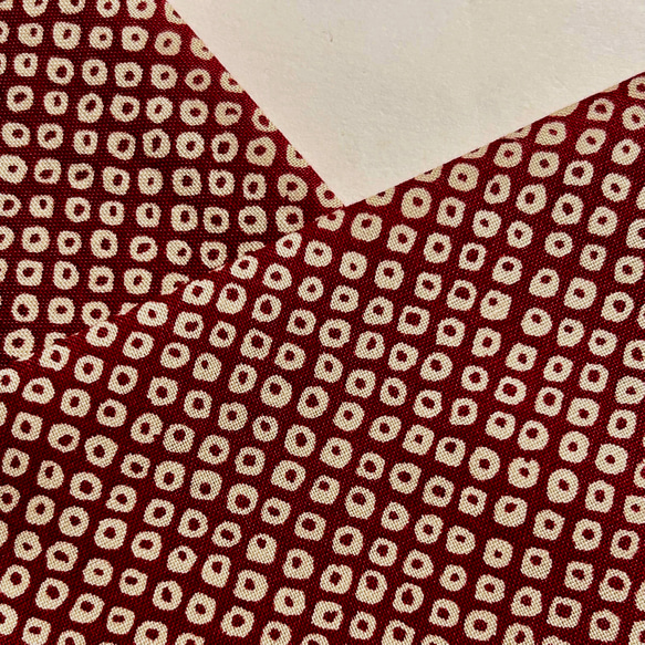 ◆半襟・半衿【疋田】赤 2枚目の画像