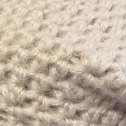 ニット帽 ベレー帽　モヘア ベージュ 4枚目の画像