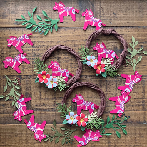 お正月ミニリース リース Azalea工房 通販 20077341｜Creema(クリーマ)