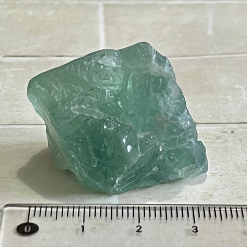 受験御守り°⌖꙳ エメラルドグリーン フローライト 蛍石 原石 蛍光鉱物