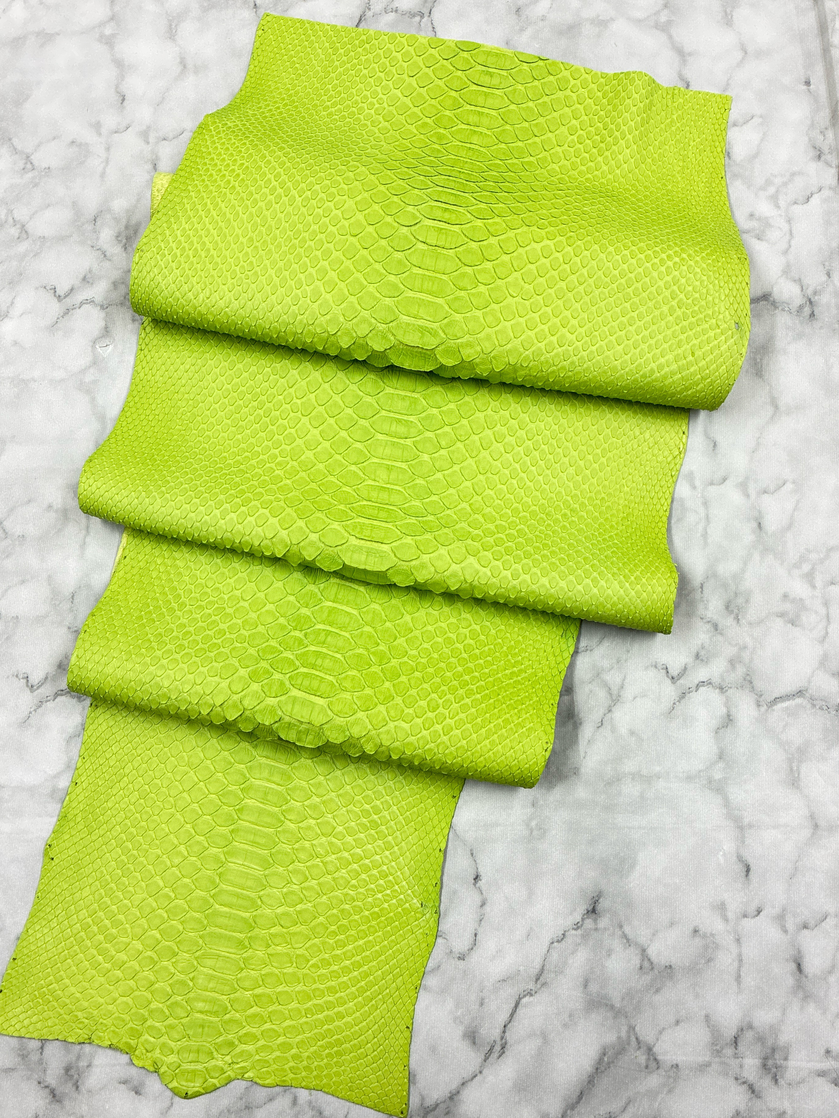 パイソン ヘビ革 マスカットグリーン×マット 235cm_P259