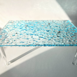 マンタの親子のディスプレイスタンド（アクアブルー） / 海 / 波 / 夏 / 青 / 旅 10枚目の画像