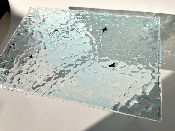 マンタの親子のディスプレイスタンド（アクアブルー） / 海 / 波 / 夏 / 青 / 旅 8枚目の画像