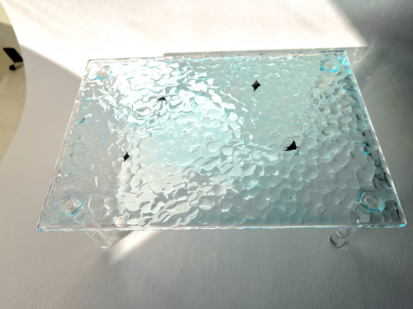 マンタの親子のディスプレイスタンド（アクアブルー） / 海 / 波 / 夏 / 青 / 旅 5枚目の画像