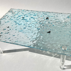 マンタの親子のディスプレイスタンド（アクアブルー） / 海 / 波 / 夏 / 青 / 旅 6枚目の画像