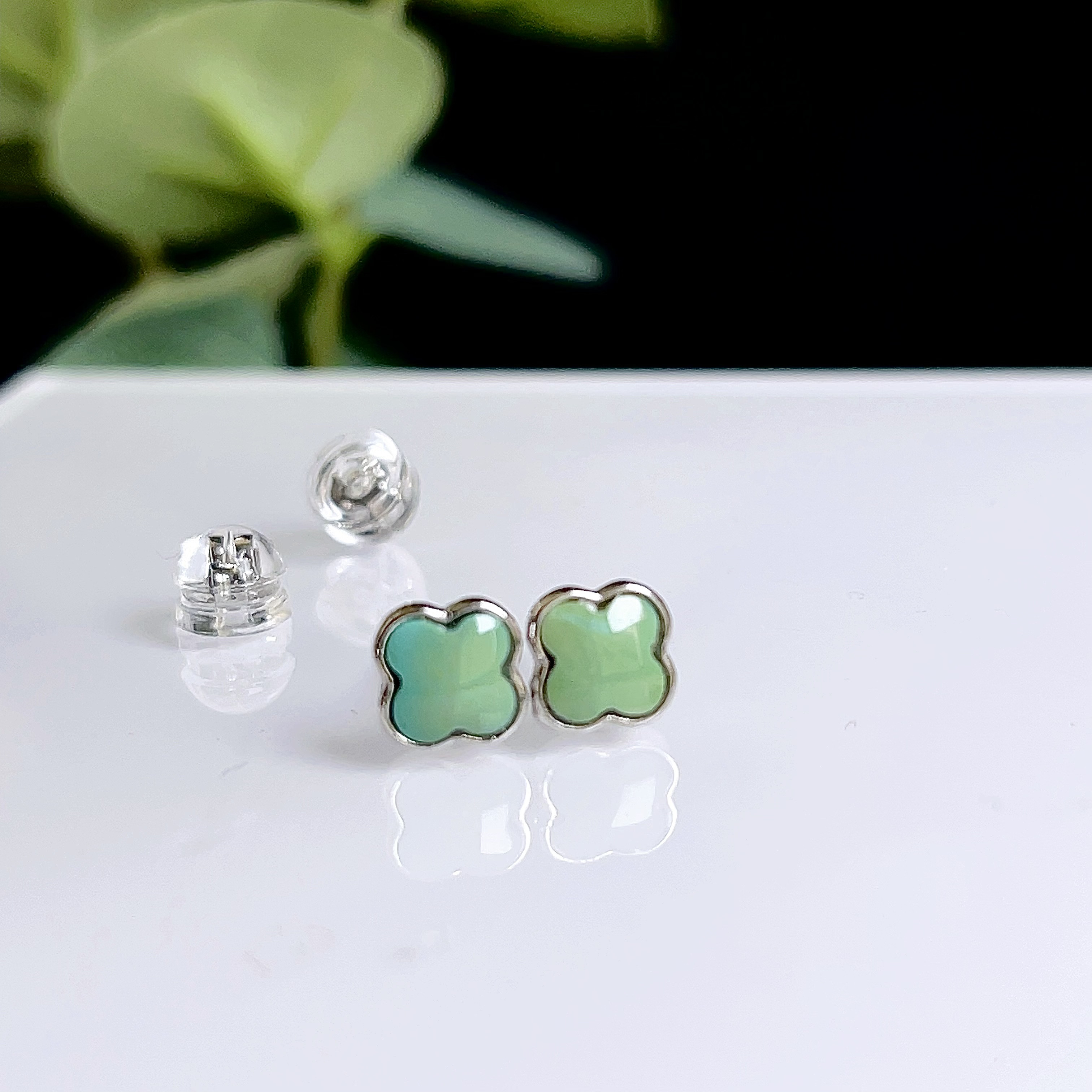 ターコイズ　ピアス　トルコ石　天然石　【極上宝石質】2