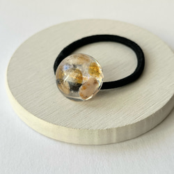 ハニークォーツのヘアゴム / レジン / 天然石 10枚目の画像