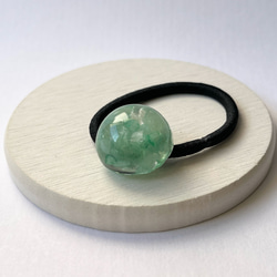 アベンチュリンのヘアゴム / レジン / 天然石 10枚目の画像